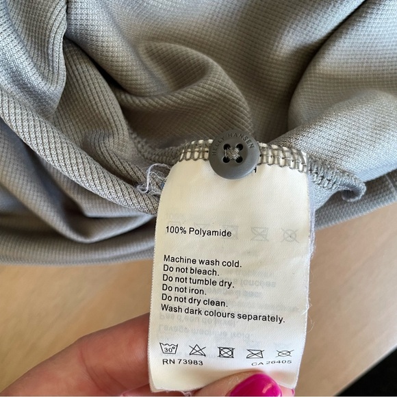 Helly Hansen Light Gray Polo Shirt for Men - Picture 8 of 9